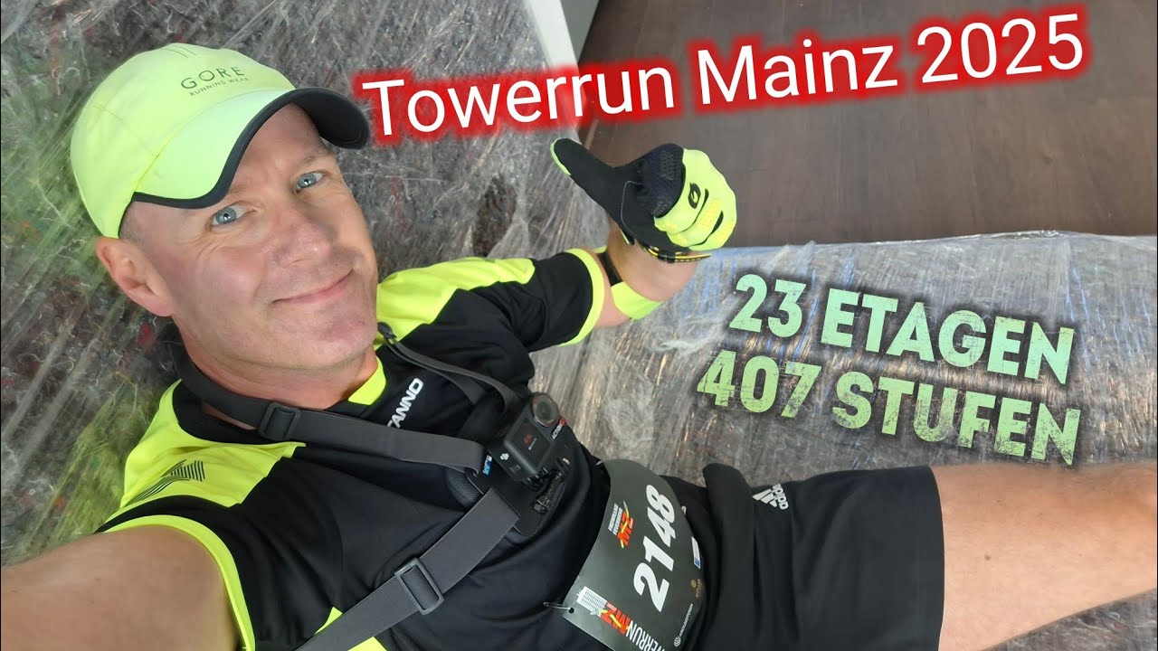 Towerrun Mainz 2025 | 23 Etagen | 407 Stufen | Einzellauf | Treppenlauf