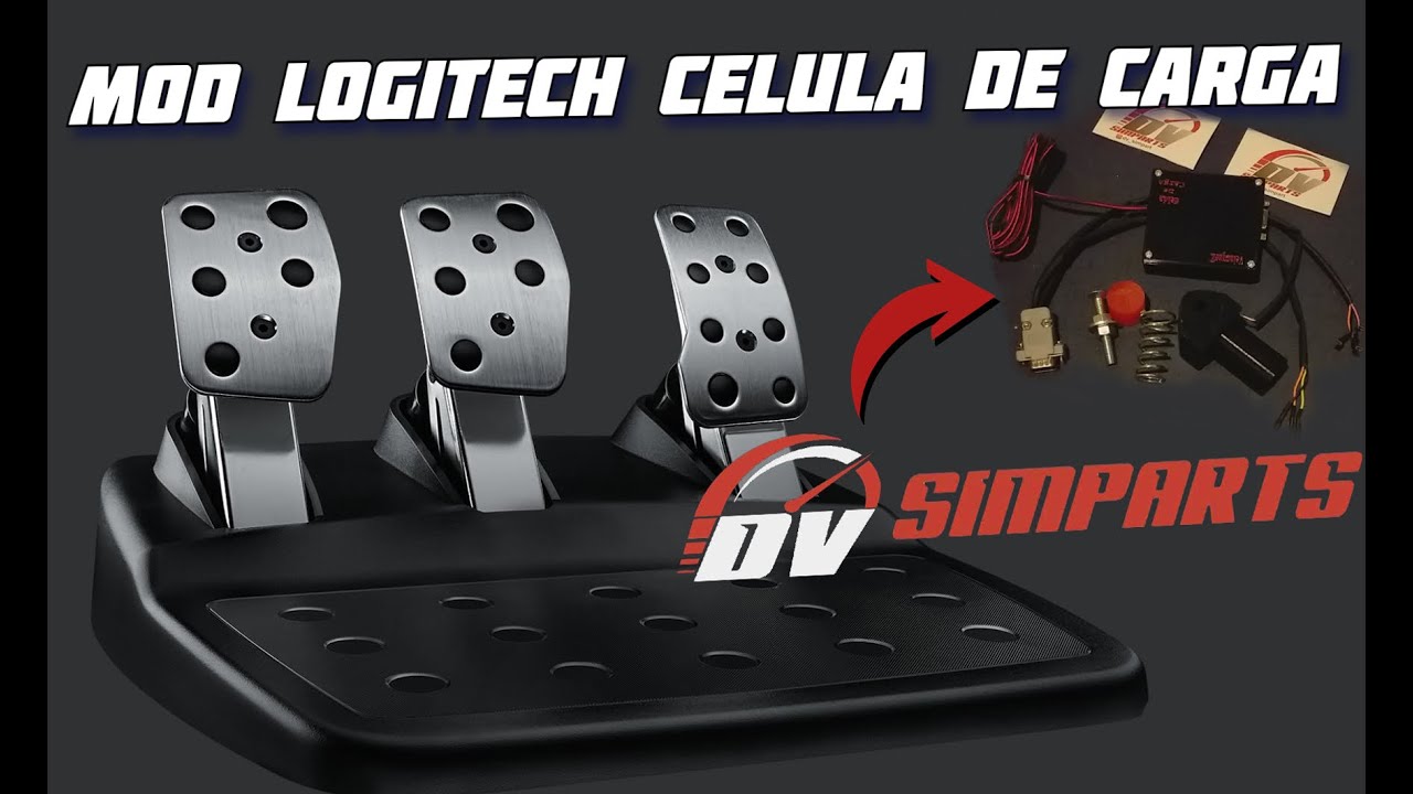 LLEVO MI PEDALERA LOGITECH A OTRO NIVEL ? UNBOXING, CONFIGURACION Y TEST - CELULA CARGA DV_SIMPART