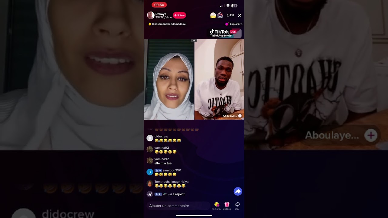Rokahinda live d’hier avec aboulahab 😀😀😀😀الله يسمح ليا