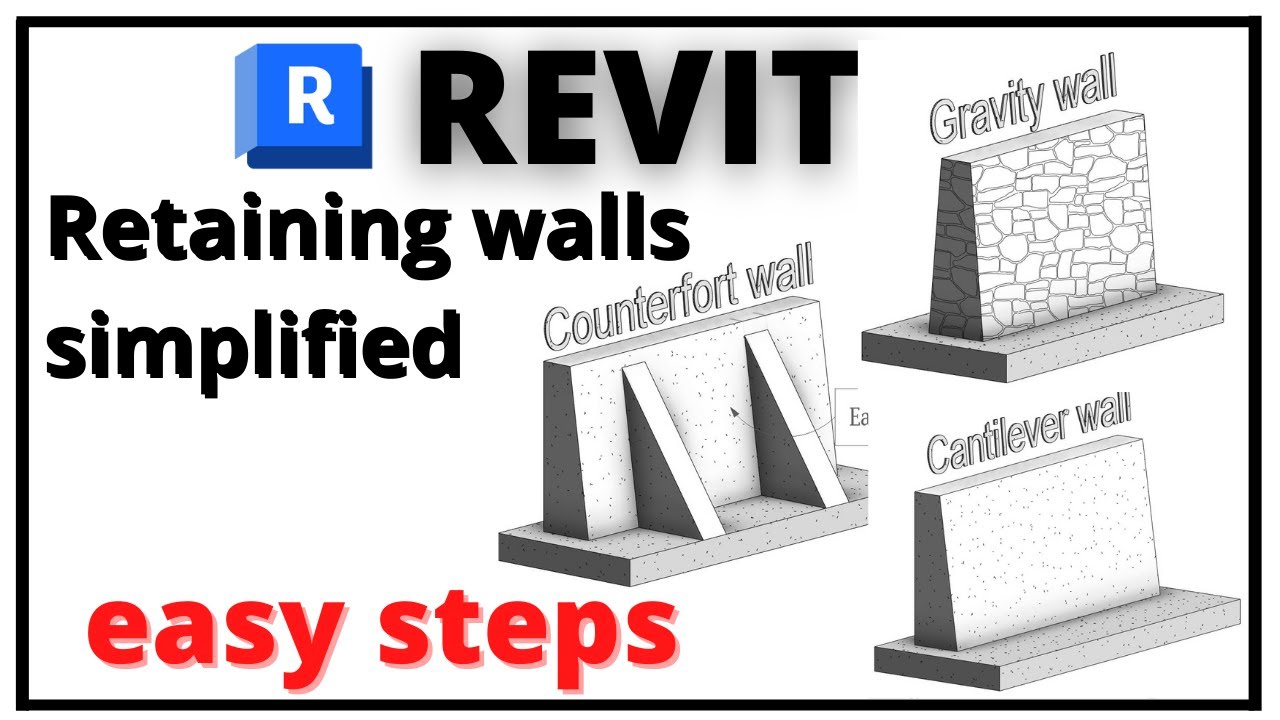 Revit Structure ~ Подпорные стенки ~ Гражданское строительство
