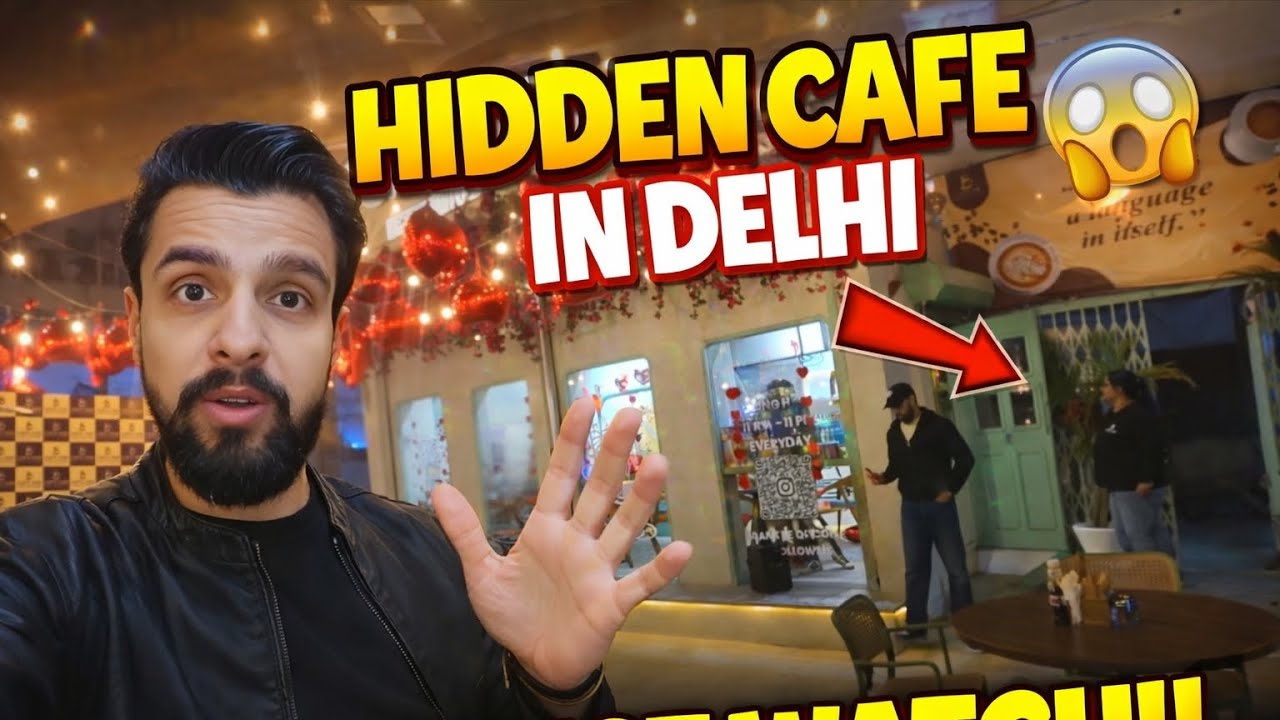 Hidden Cafe in Delhi 😱 Secret Romantic Spot Under ₹500!