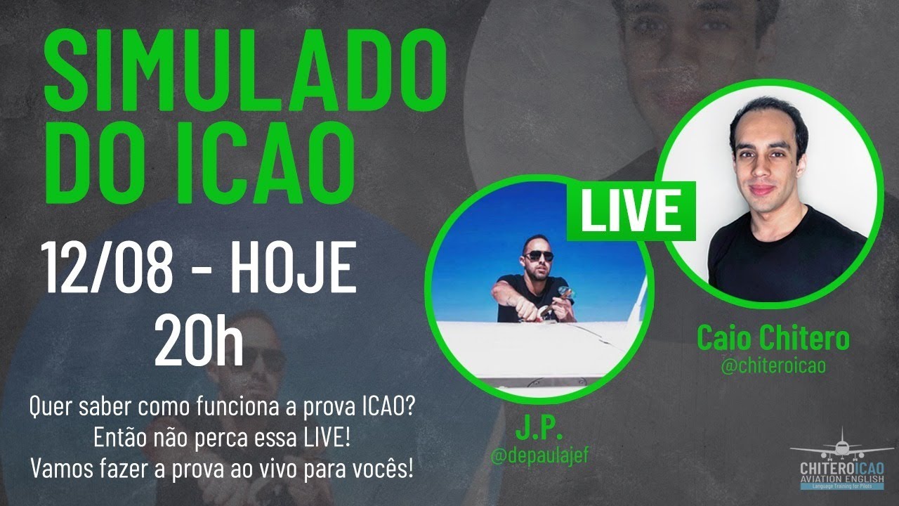 LIVE: Simulado da prova ICAO com o JP!