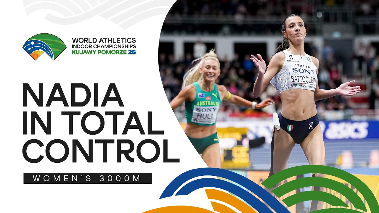 Nadia Battocletti is unstoppable over 3000m in Toruń | World Indoor Championships Toruń 26