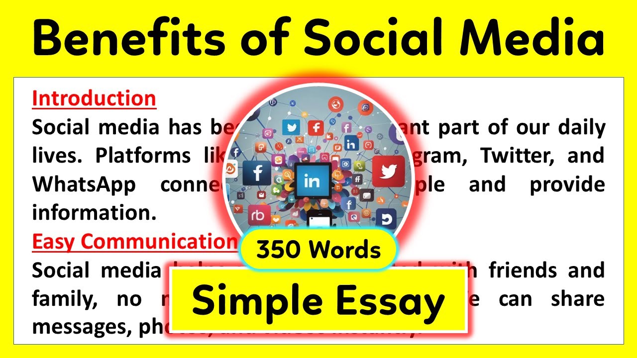 Simple Essay on Benefits of Social Media in English | Paragraph on Benefits of Social Media