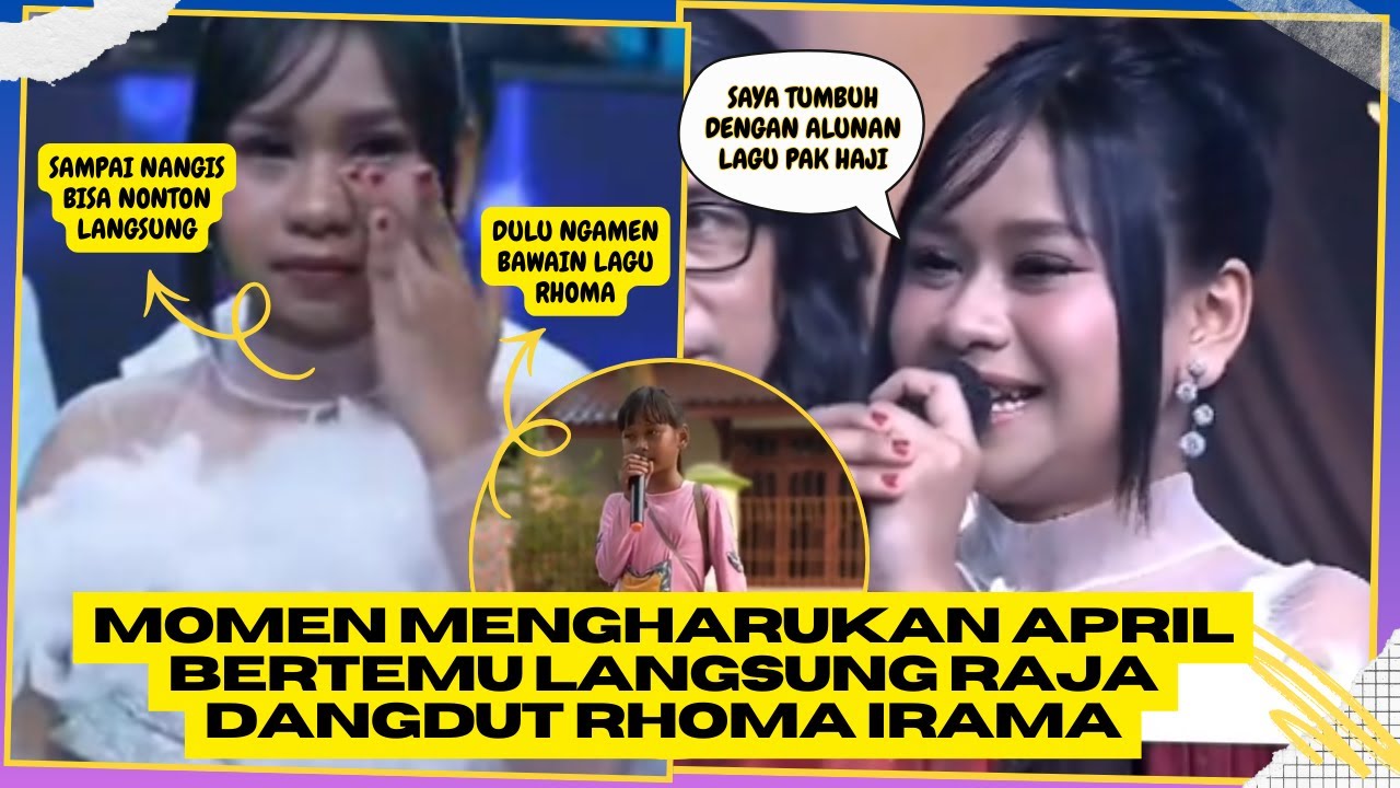 Momen Mengharukan April Bertemu Langsung Raja Dangdut Rhoma Irama