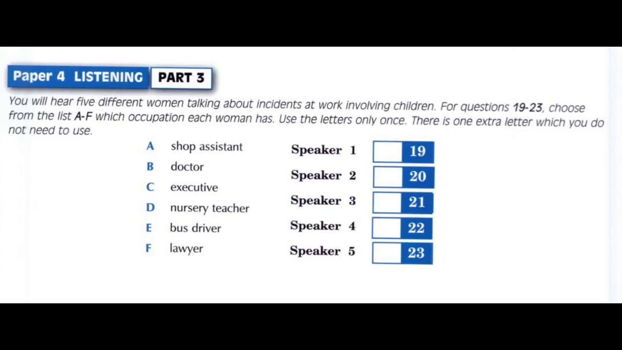 Listening B2, FCE Successful Practice Test 2015, Test 10, Part 3