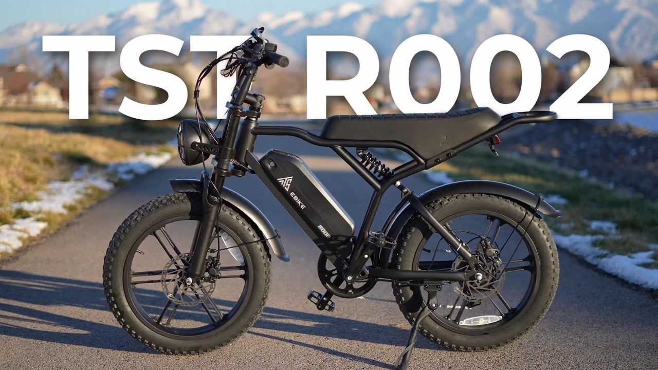 TST&reg; R002 20'' 1500W Full Suspension Moped-style Electric Bike#moped style ebike #tst #tst ebike
