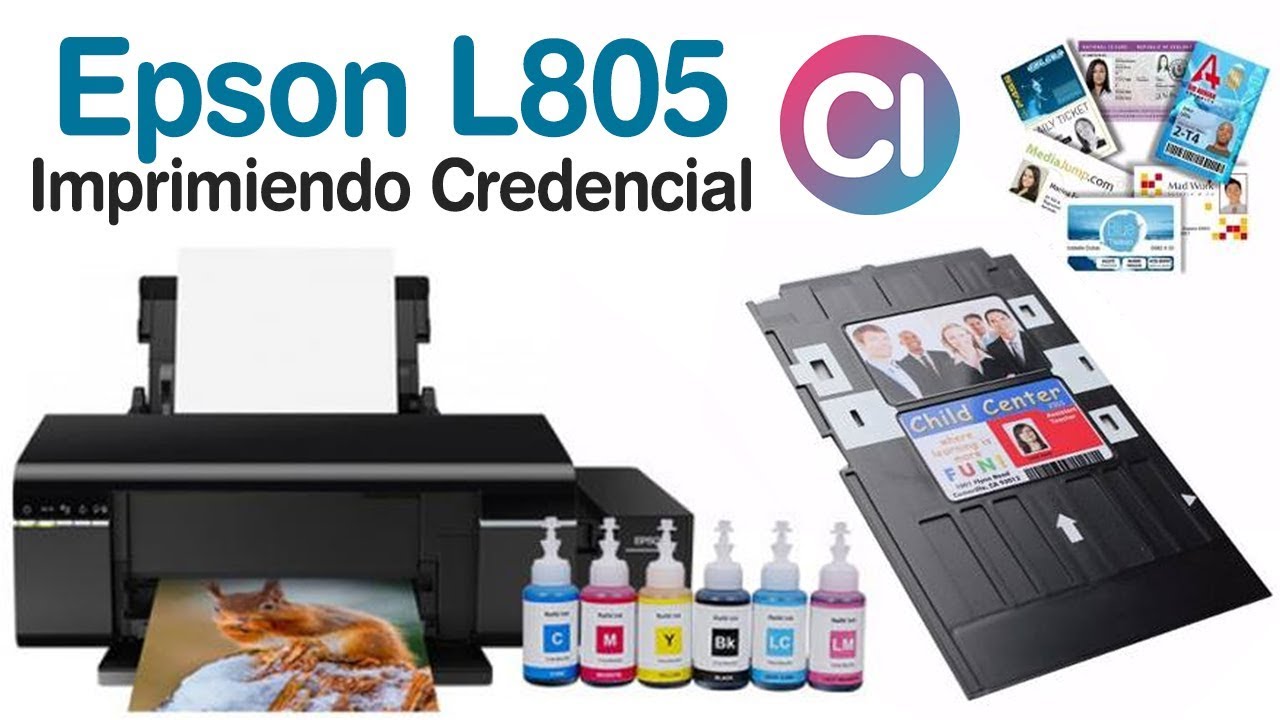 Epson L805 Imprimiendo Credenciales PVC Pl&aacute;sticas - Gift Cards