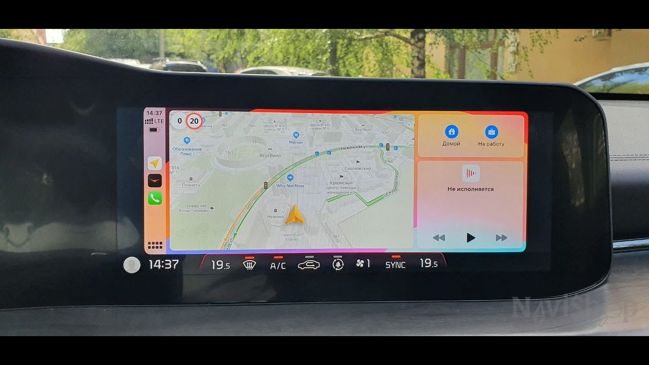 Навигация в Kia K5 2023 из Китая с Baidu CarLife, активация Carplay, Яндекс Навигатор, русификация