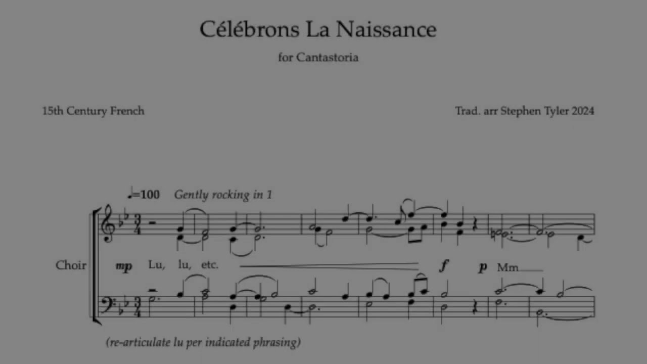 Célébrons La Naissance (Arrangement for SATB)