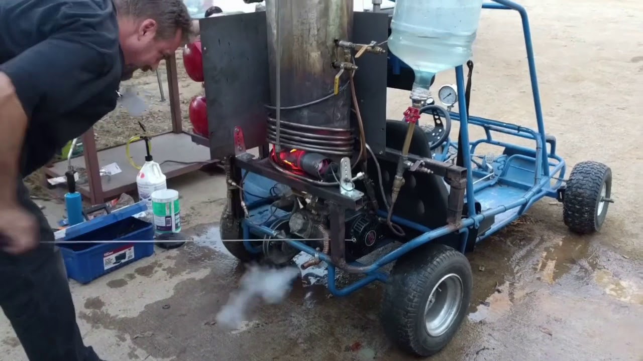 Steam Powered Go Kart, first drive