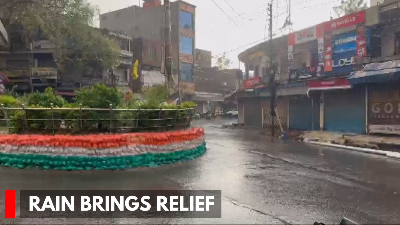 Afternoon Showers Bring Relief from Intense Heat in Udhampur