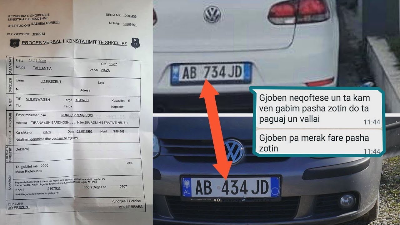 Makina fizikisht në Tiranë, gjobitet në Durrës! Polici gaboi 1 numër ... – Fiks Fare