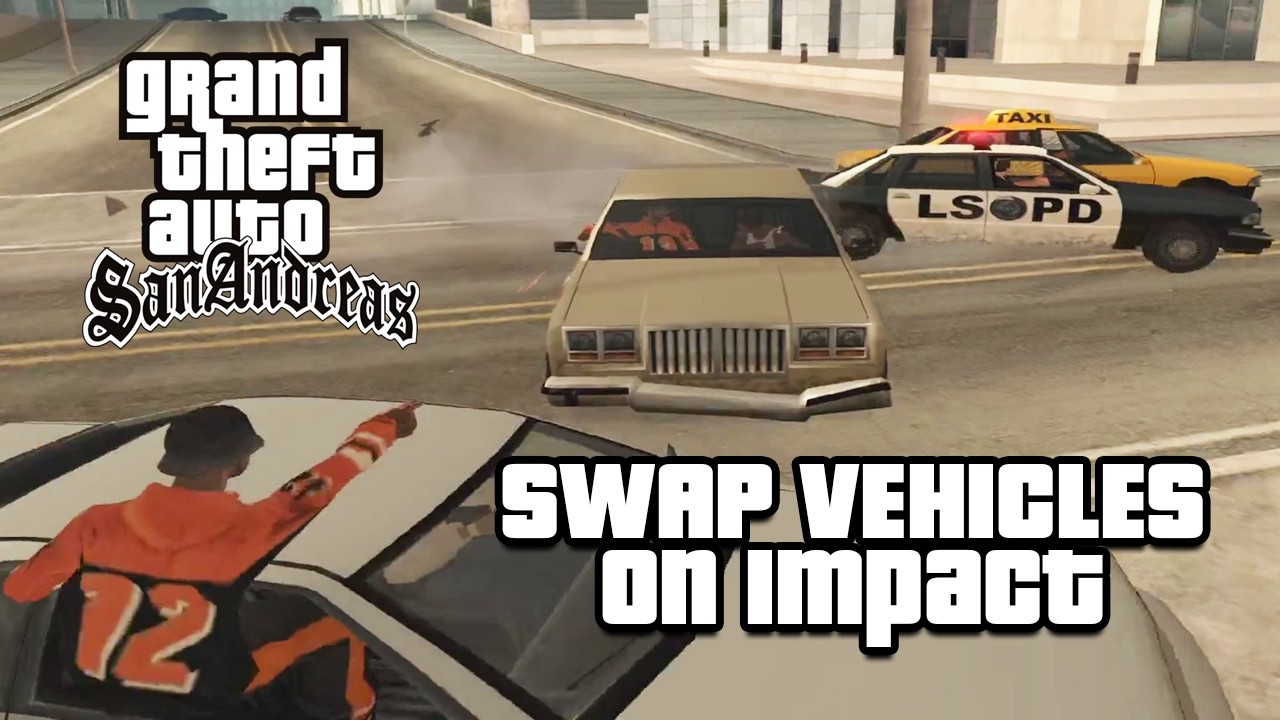 GTA San Andreas - Swap Vehicles on Impact & Gun Game Speedrun