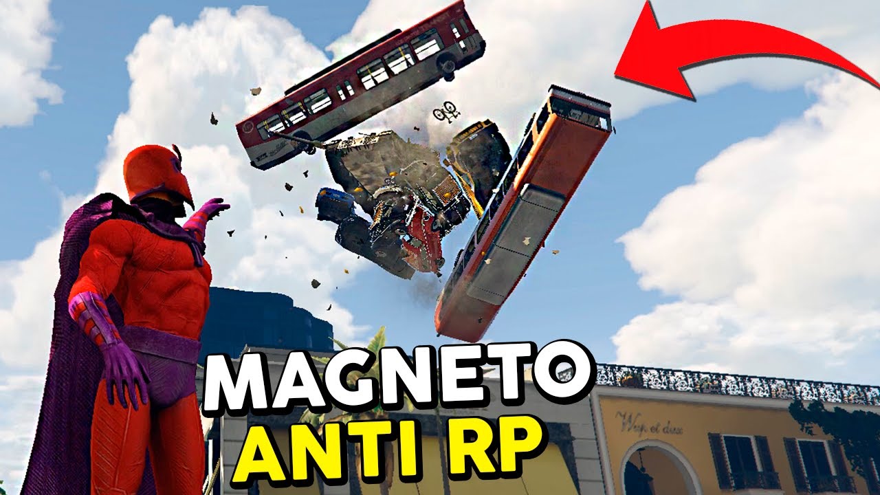 MAGNETO JOGANDO GTA RP com PODERES de VERDADE!! MUITO ENGRAÇADO