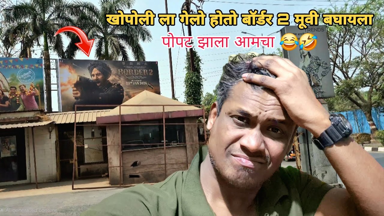 Vlog#33 🤣 बॉर्डर 2 मूवी बघायला गेलो होतो 😂 तिथे झाला पचका | Border 2 