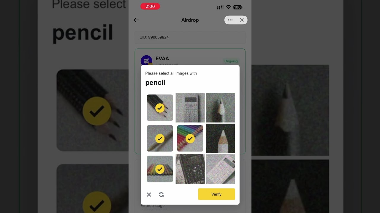 binance alpha airdrop claim EVAA COIN |