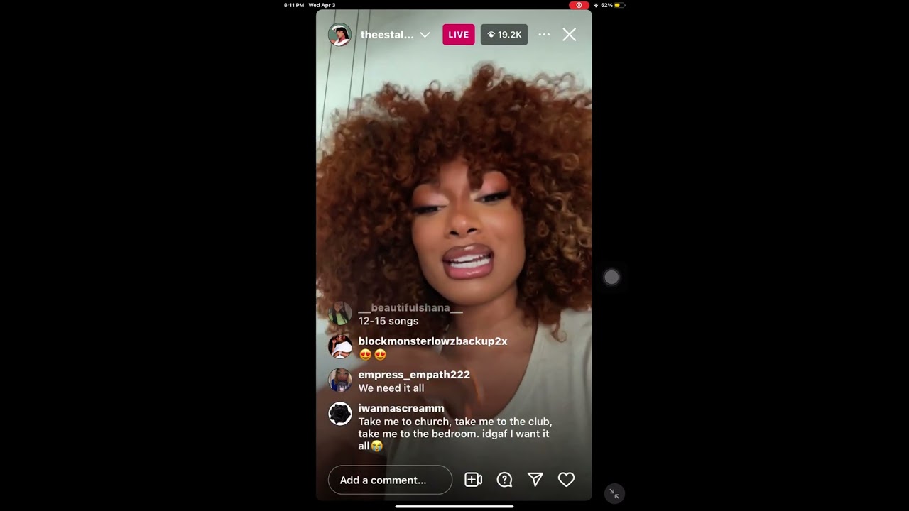 MEGAN THEE STALLION IG LIVE 🔥‼️ LIKE 👍 & SUBSCRIBE ✔️ *I DO NOT OWN COPYRIGHTS TO THIS MUSIC*
