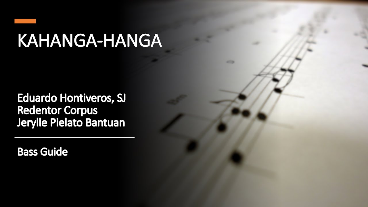 Kahanga-Hanga (BASS/SOLOIST)