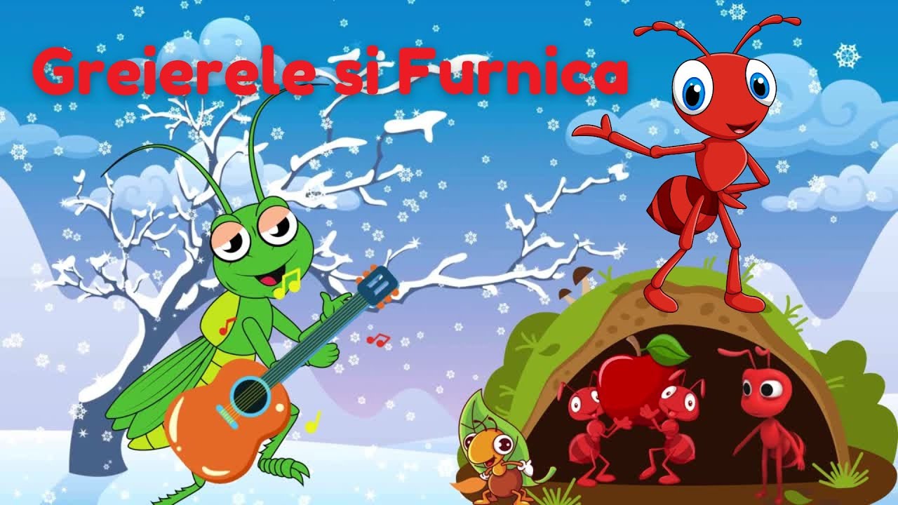 Greierele si Furnica - Poveste animata pentru copii! @CiufCiuf