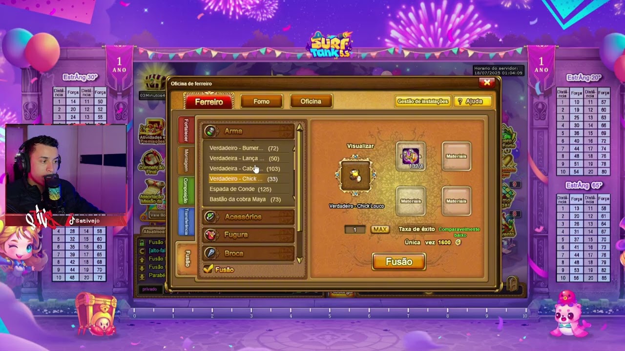 DDTANK (SURFTANK 5.5) - 500 TENTATIVAS DE FUSÃO + EVOLUÇÃO