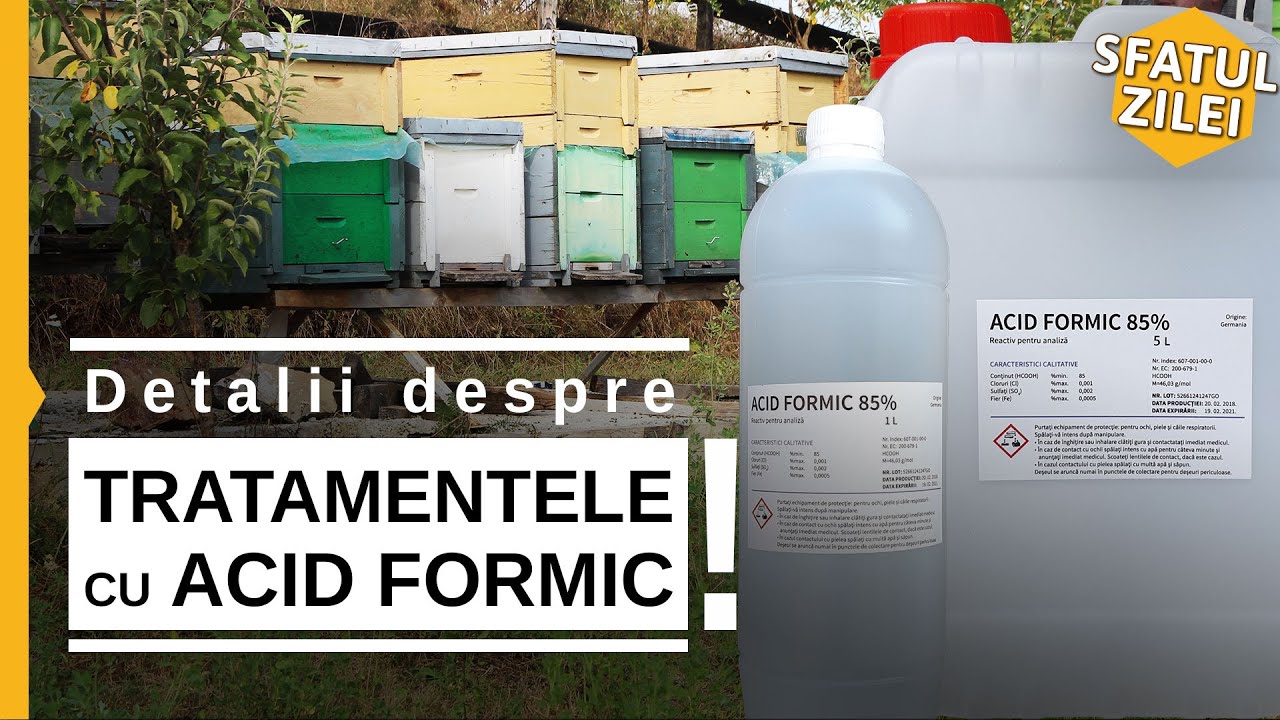 Detalii despre tratamentele cu acid formic!