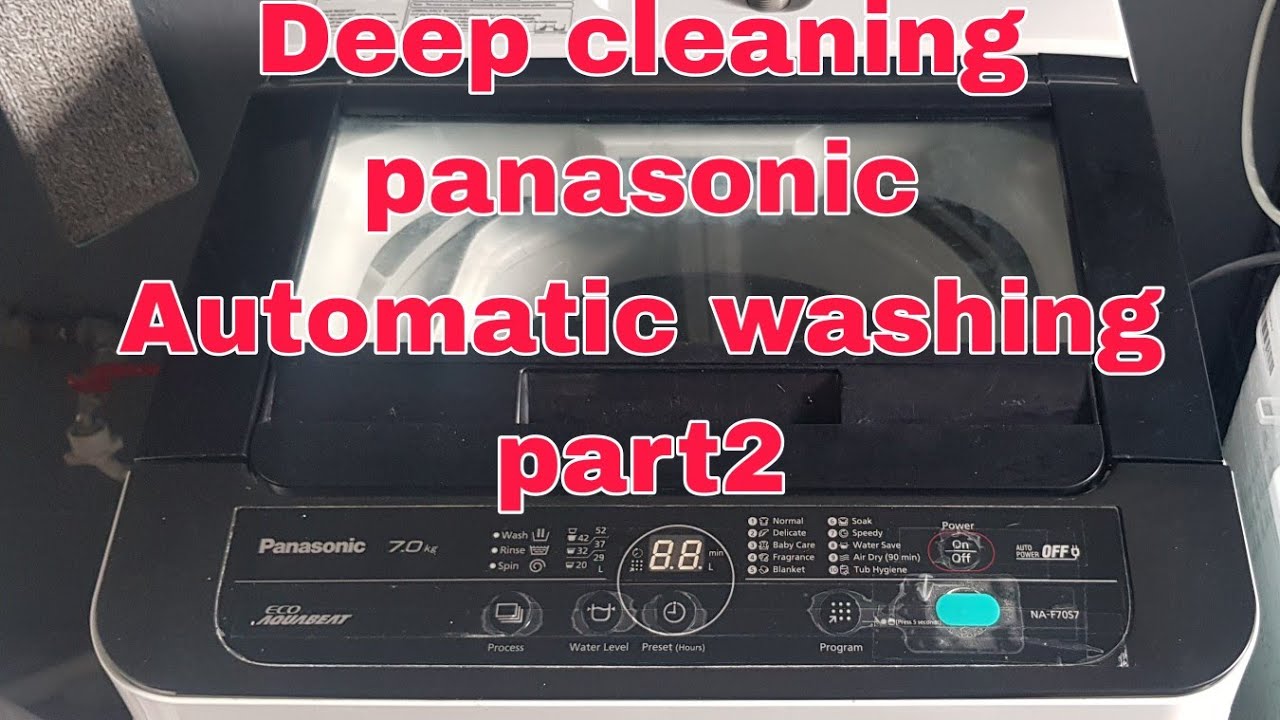 Deep cleaning panasonic washing machine part2