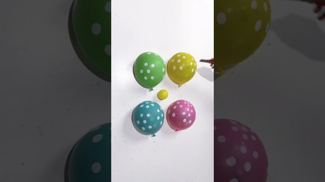 Popping water balloons with orbeez compilation ASMR part 2 #orbeez 