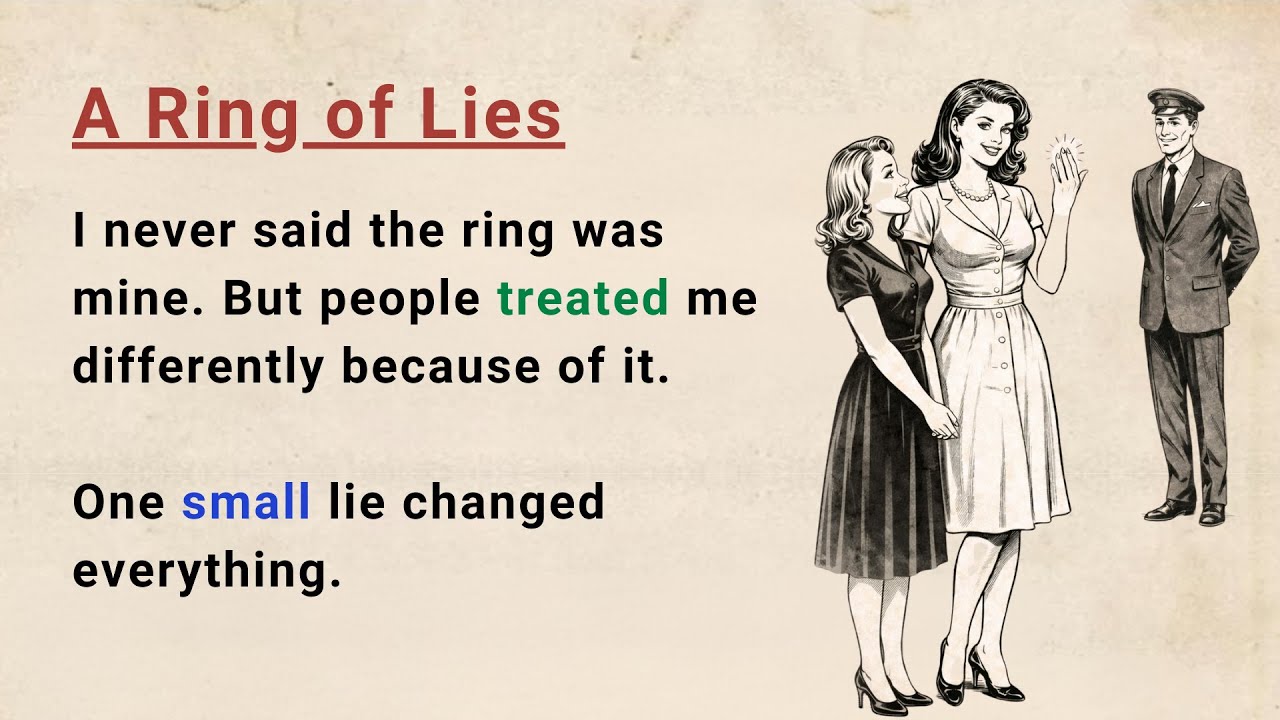 Learn English through Stories Level 3 ⭐ A Ring of Lies - Improve your English | English Audio Story