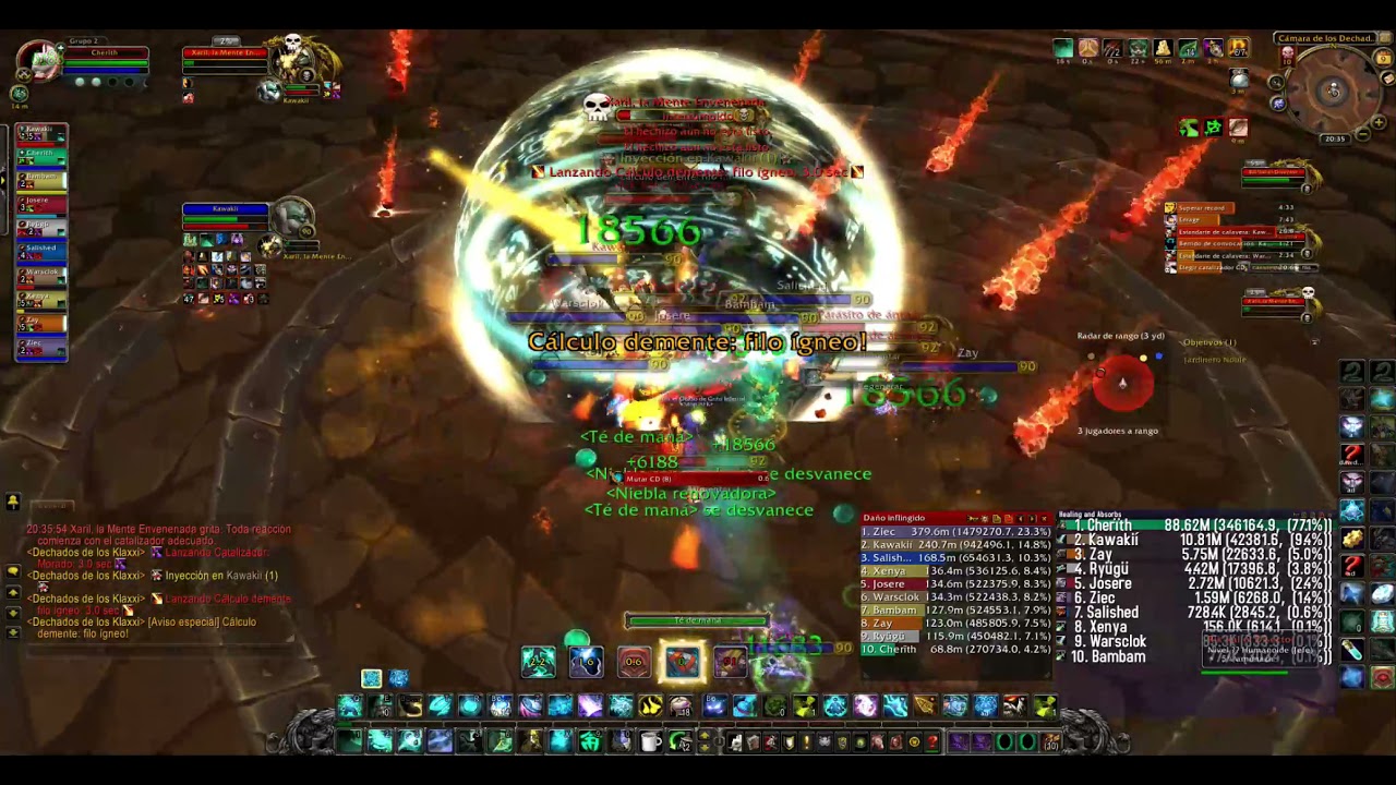 Monk solo heal vs klaxxi 10hc [Build: Full Mastery]