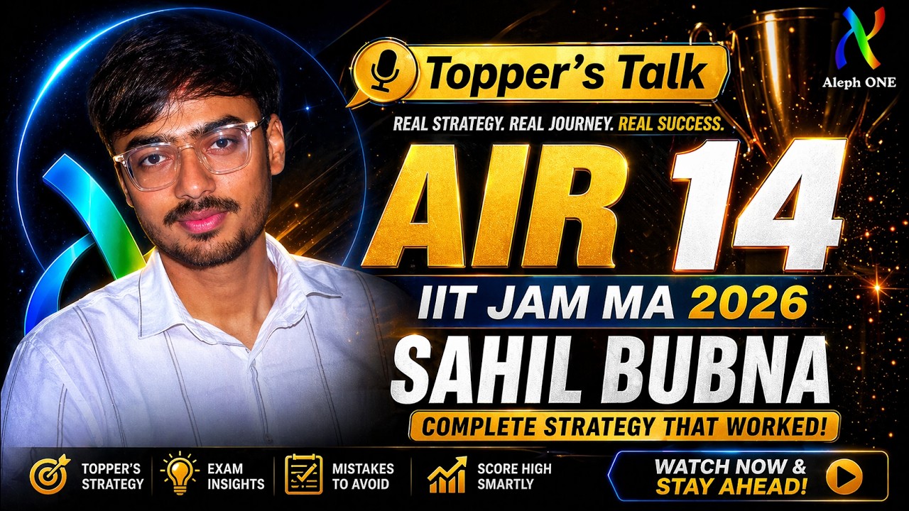 IIT JAM Mathematics 2026 Topper Interview | How did you handle the tough exam? Get Topper Insights 🔥