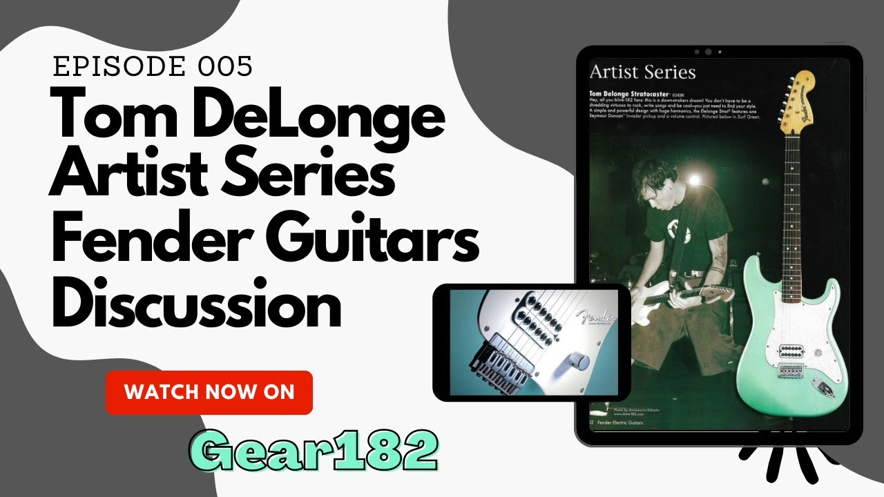 Discussion of Tom DeLonge's Artist Series Guitars!
