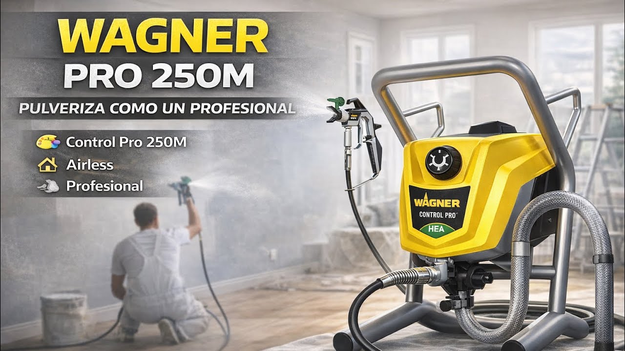 🔥 Máquina de Pintura Airless WAGNER Control Pro 250M: Pulveriza como un profesional 🎨