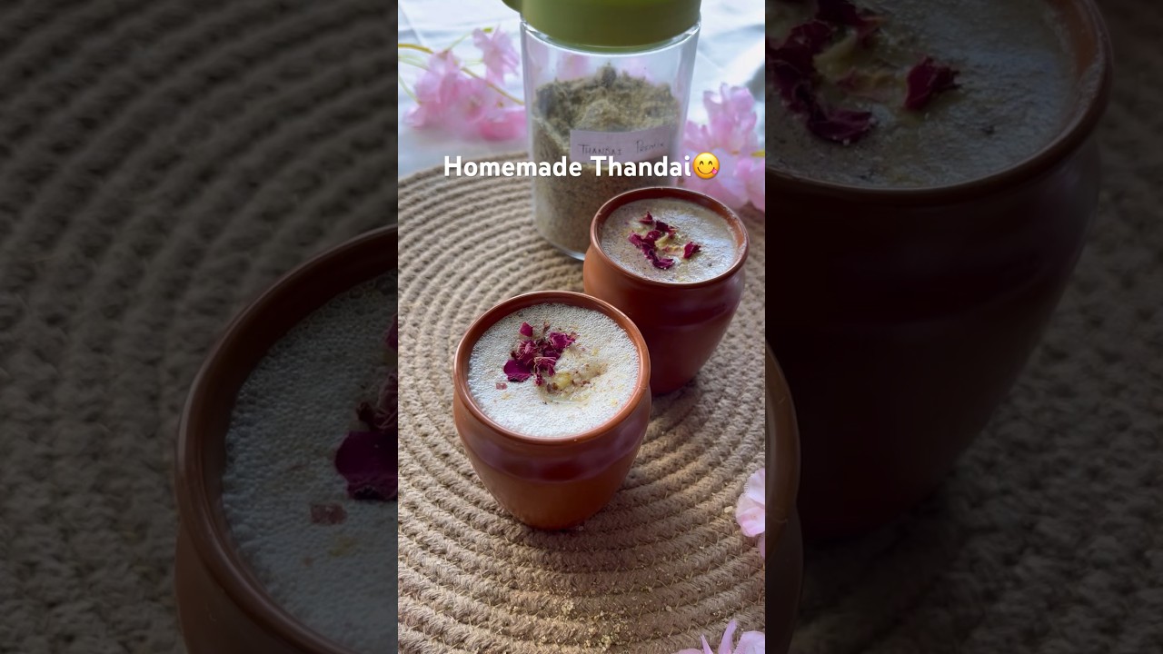 Homemade Thandai|Thandai premix|Mahashivratri specialThandai recipe #cookwithnidhiii #thandairecipe