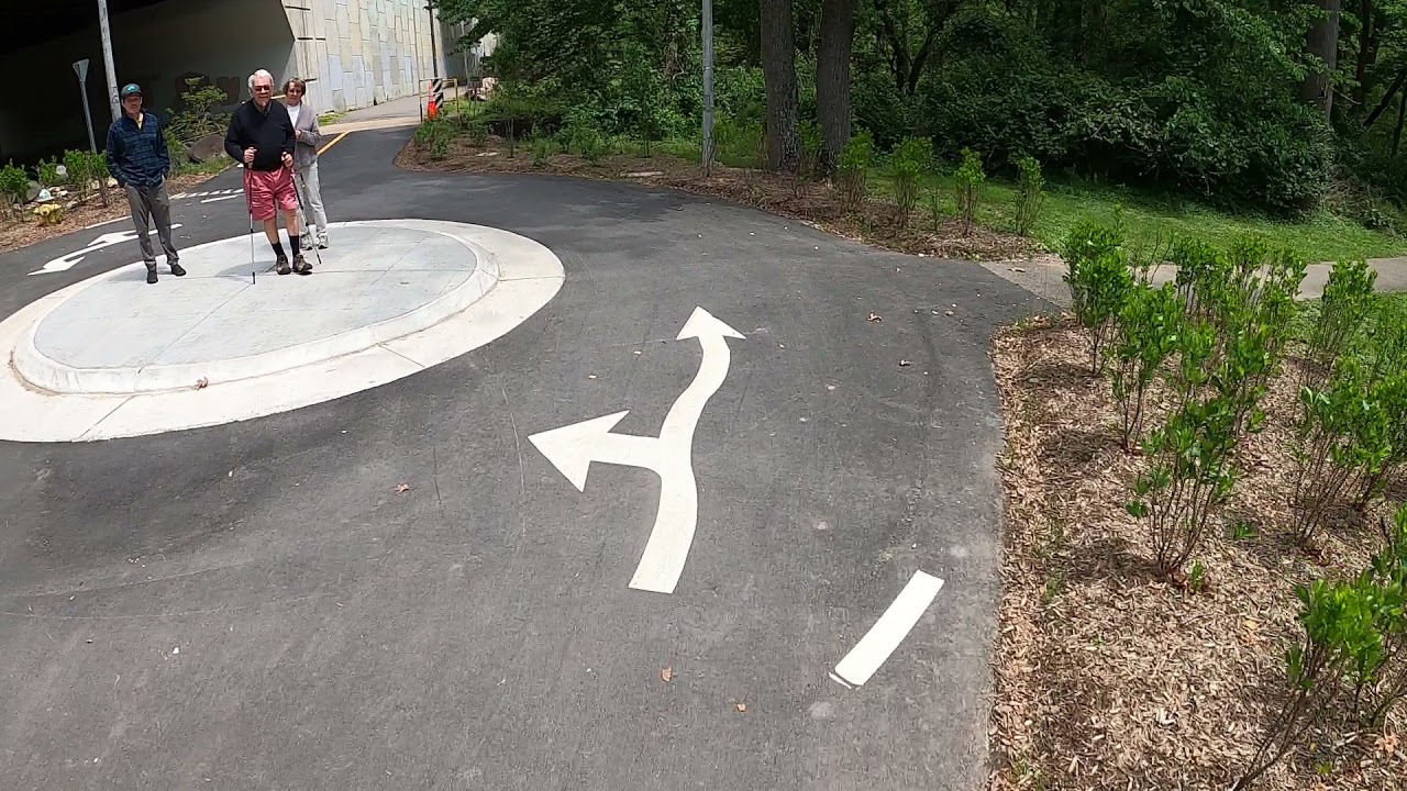 Navigating the Custis Trail Roundabout on a Triple (foul langauge warning)