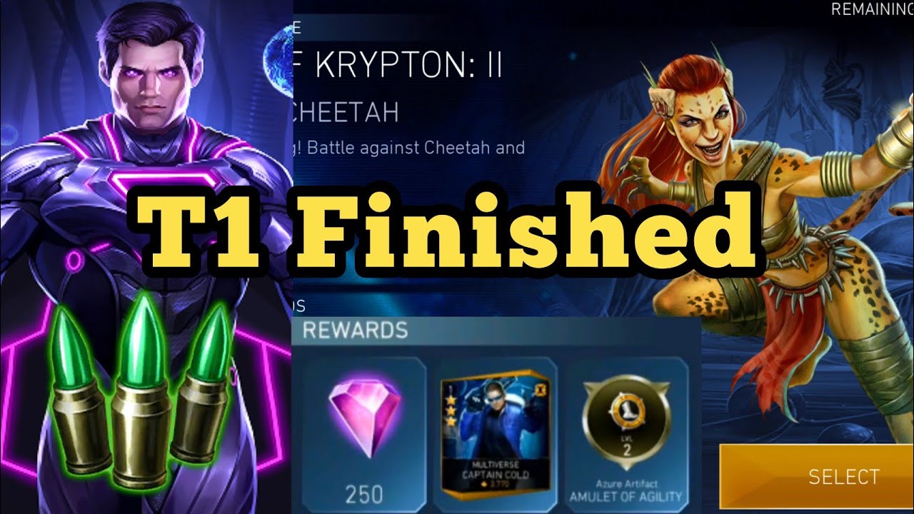 Finishing Krypton Solo Raids T1!!! - Injustice 2 Mobile