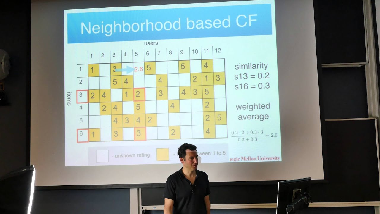 8 Recommender Systems - Machine Learning Class 10-701