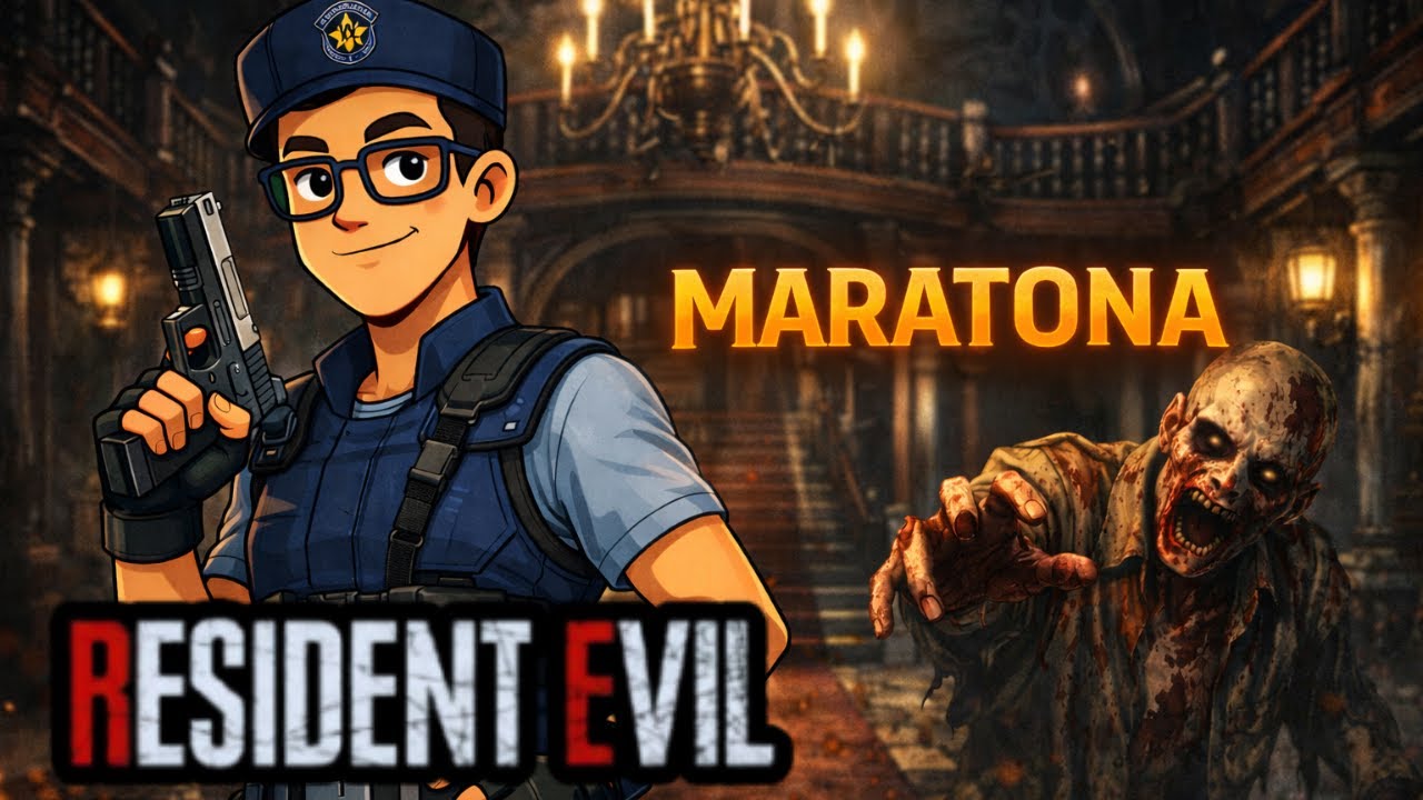 🔴 AO VIVO | Resident Evil 1 Remake – Maratona Resident Evil | Rumo ao RE9