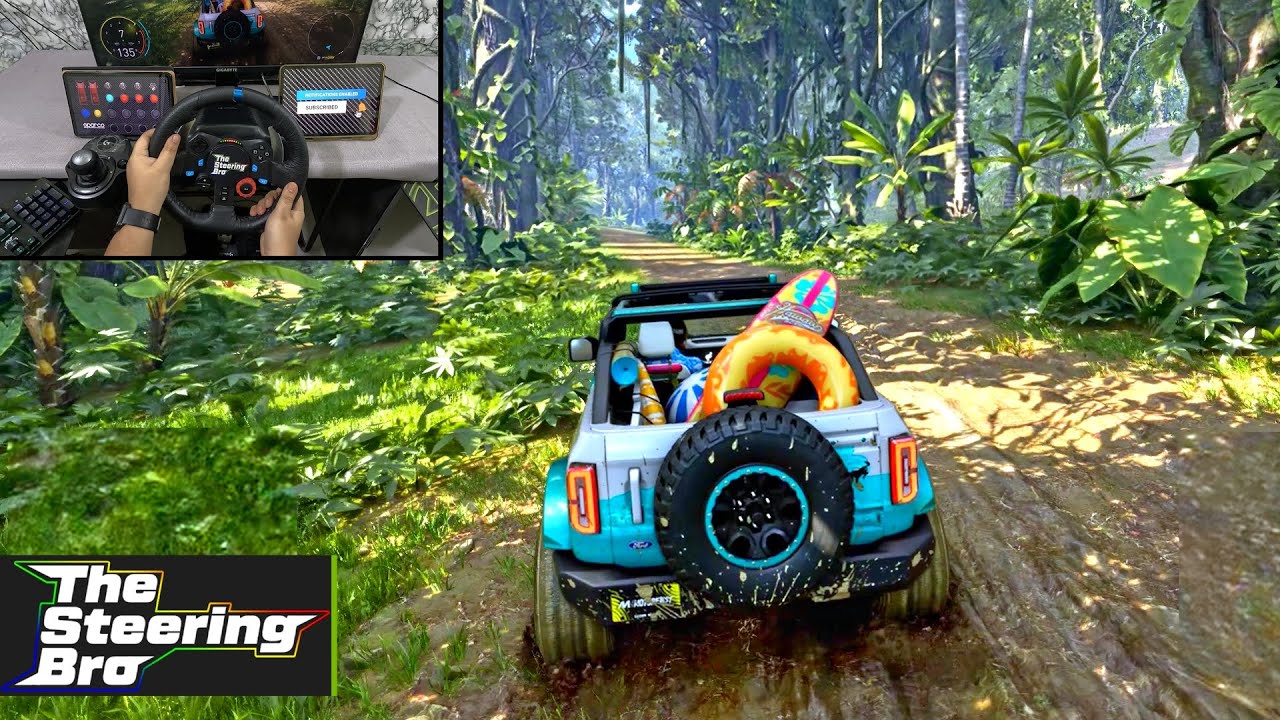 Thrill of Off-Roading With Ford Bronco 2021 | G29 Steering Wheel Gameplay & Gear Shifter Gameplay