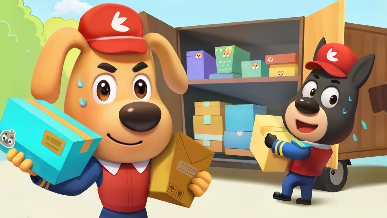 Polisi Mengantarkan Paket📦 | Animasi Lucu | Kartun Anak-anak | Kepala Polisi Labrador