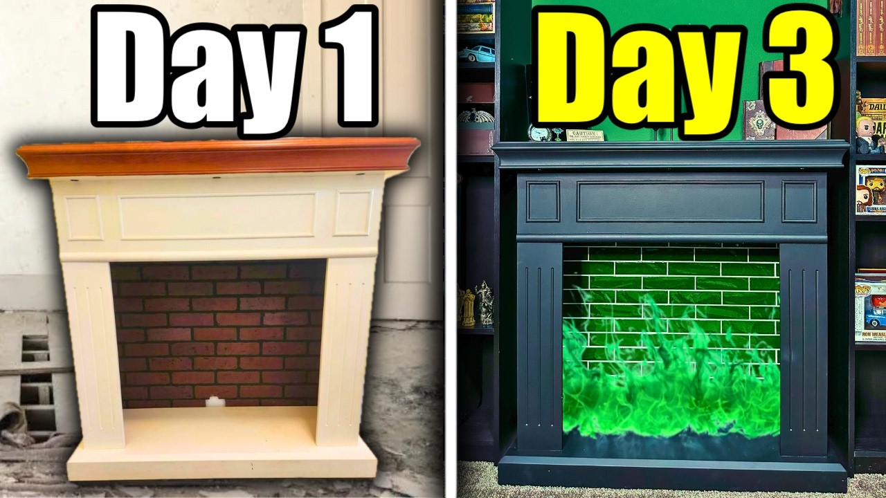 Transforming Old Fireplace Into Harry Potter Floo Network