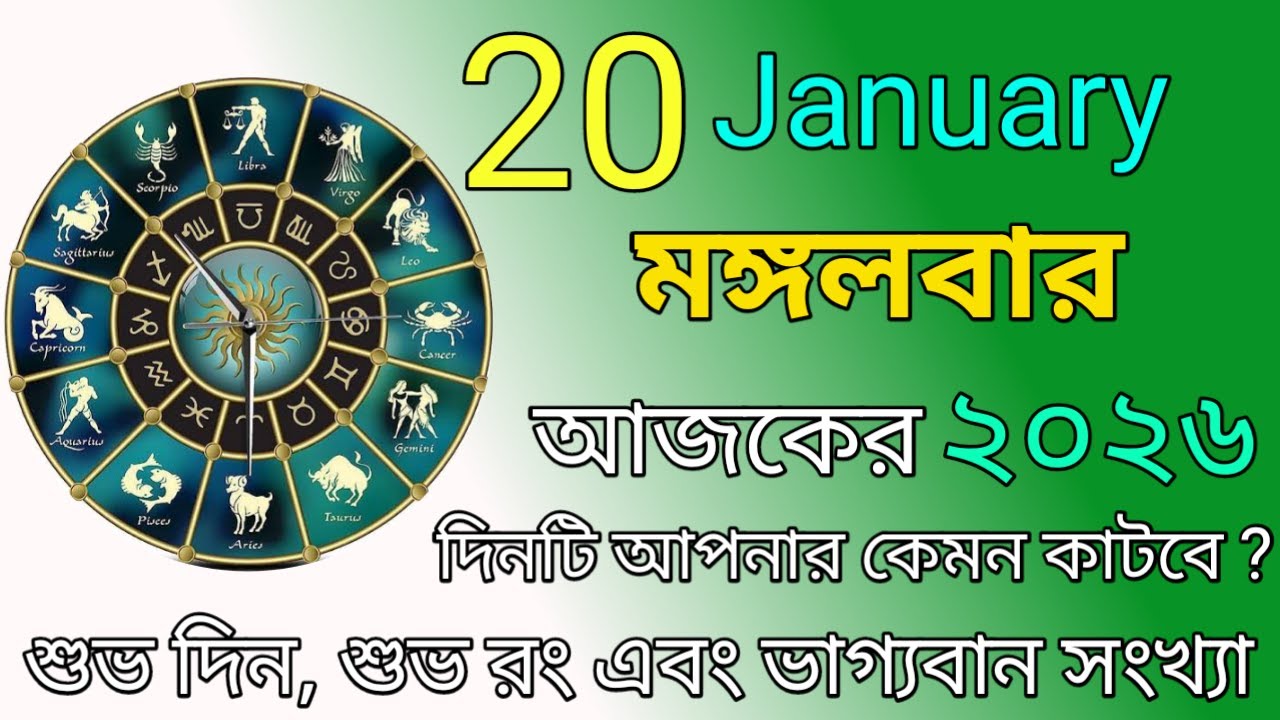 আজকের রাশিফল | 20 January 2026 | আজকের দিনটি আপনার কেমন হতে চলেছে | Ajker Rashifal Astro World |