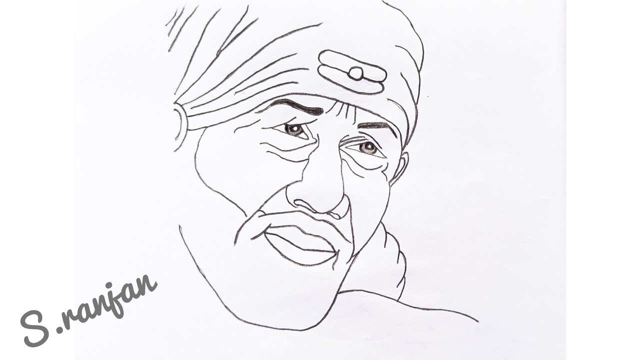 God sai baba drawing | easy pencil drawing of God shirdi sai baba for beginners | #saibaba #art #new