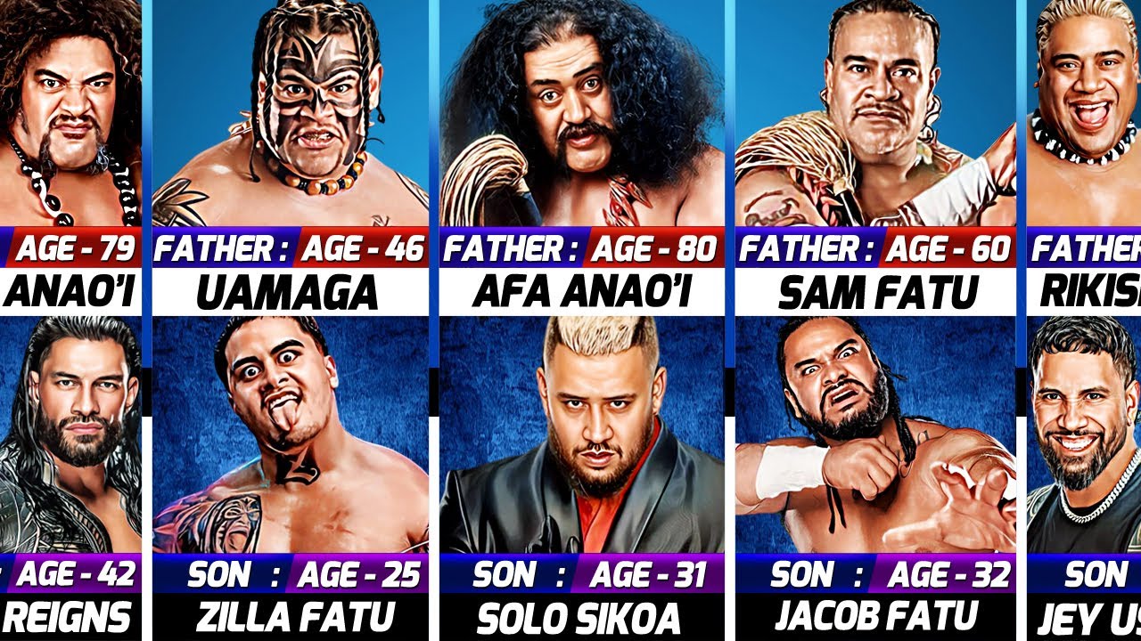 Члены семьи WWE Anoa'i: отец и сыновья