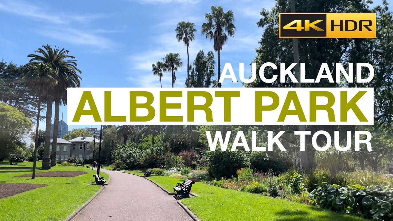 Albert Park Walk Tour - Auckland, New Zealand [4K HDR]
