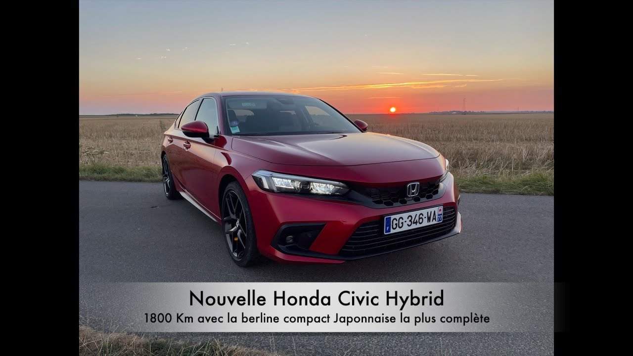 ESSAI HONDA CIVIC e:HEV : VRAIMENT la meilleure berline compact?