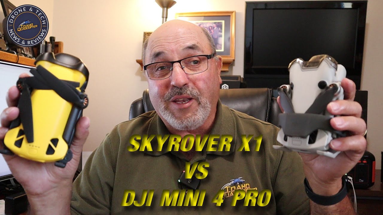 DJI Mini 4 Pro vs Skyrover X1!  Video shootout comparison!