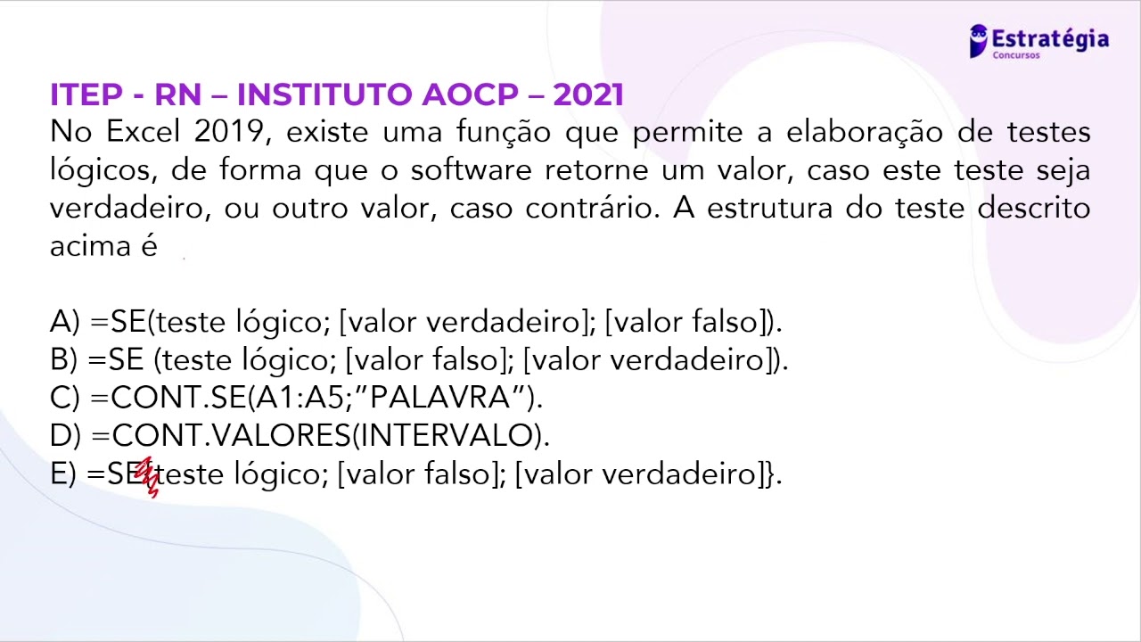 Questões de Informática da AOCP acerca das planilhas eletrônicas (Excel e Calc) para o CBM GO