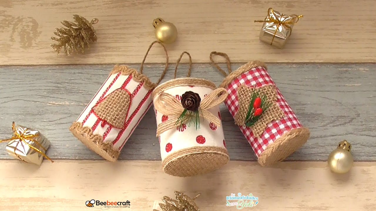 Посмотрите, что я делаю 👀 из картонных трубок, джута, ткани  Новогодние украшения из переработанных