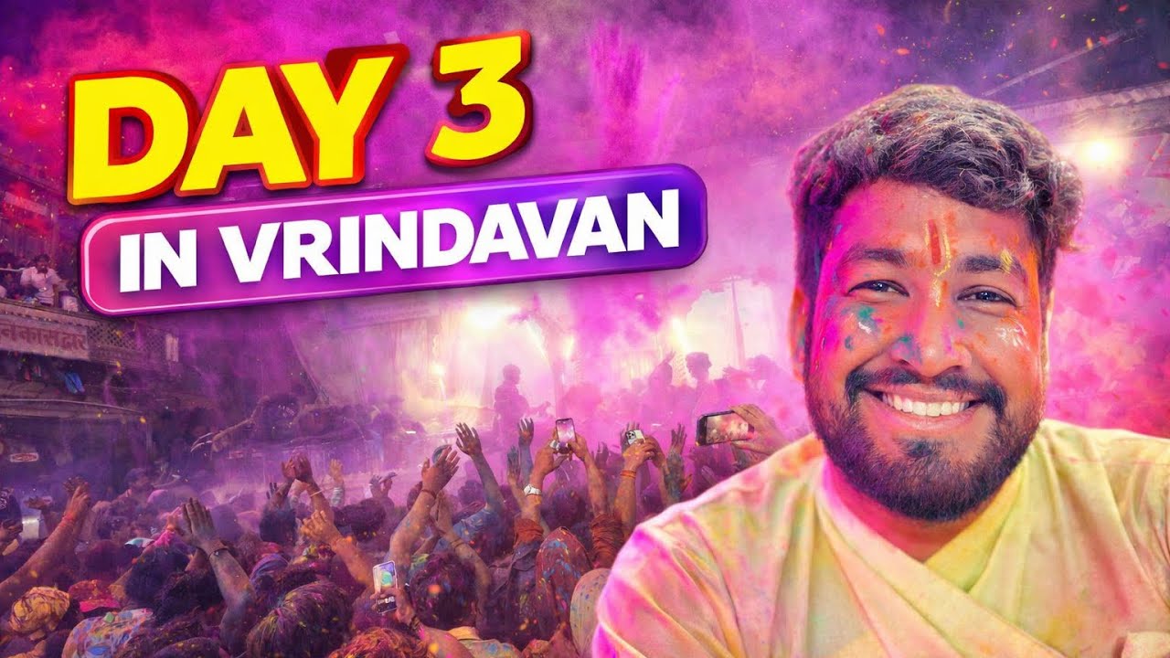 Holi celebration in vrindavan #brijkiholi 